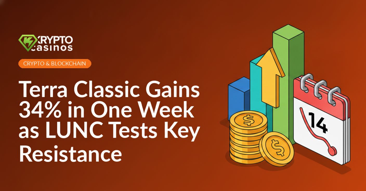 Rising bar chart with bold upward arrow, stack of gold coins, and calendar page marking a low dip in price.