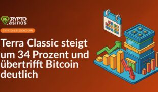 Kalenderblatt, aufsteigendes Balkendiagramm und Handelsplattform mit fallenden Balken im Hintergrund.
