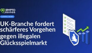 Checkliste mit fünf Häkchen, Schild mit UK-Kartenemblem und aufsteigendem Balkendiagramm mit Pfeil nach oben.