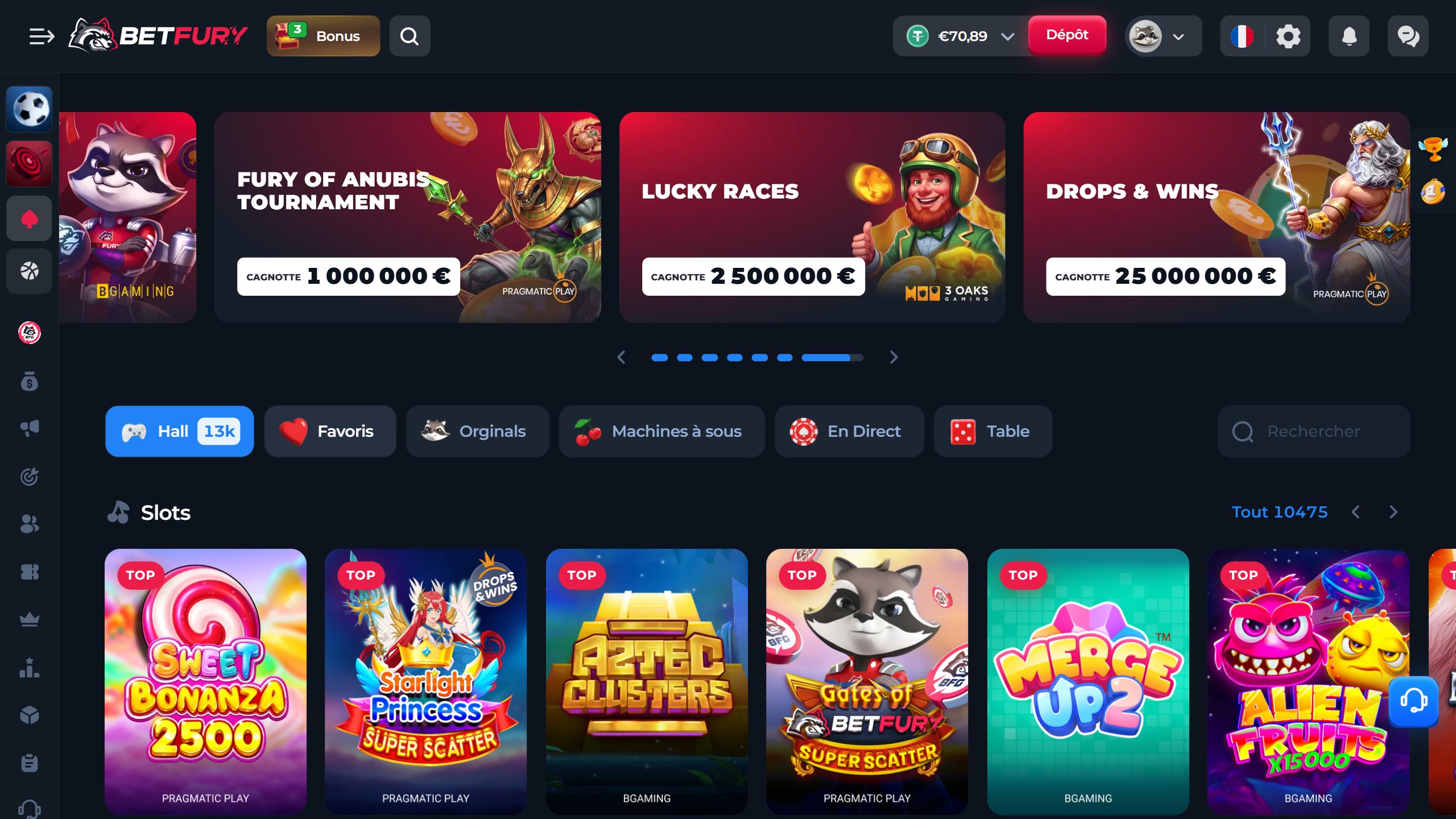 BetFury – Expériences et avis 2026 screenshot