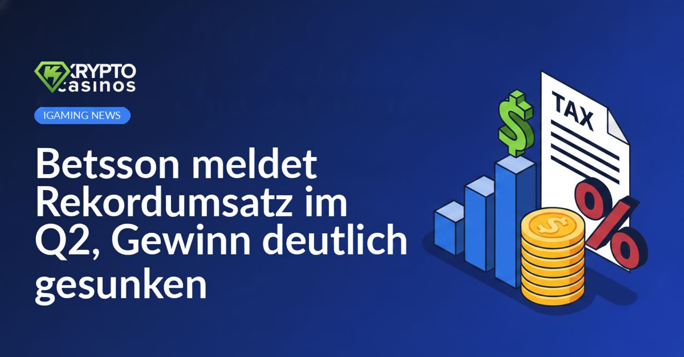 Aufsteigendes Balkendiagramm mit Dollarzeichen, Stapel goldener Münzen und Steuerdokument mit großem Prozentzeichen.