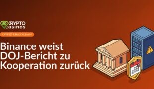 Gerichtshaus neben Serverrack mit Warnsymbol und Schild mit hervorgehobenem Kalenderblatt vor dunklem Hintergrund