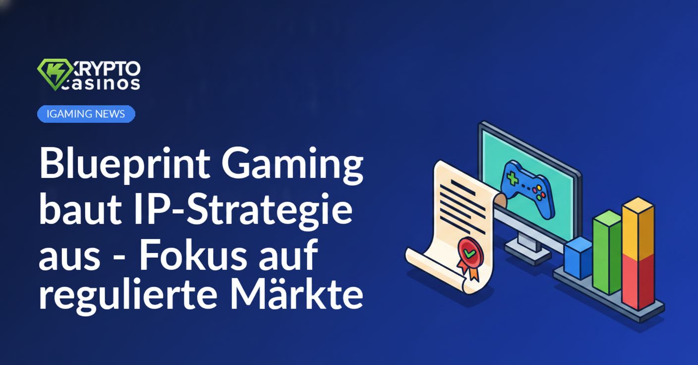 Zertifikat mit Siegel, Desktop-Monitor mit Spielcontroller-Symbol und ansteigendem Balkendiagramm auf weißem Hintergrund
