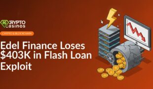 Cracked vault spilling gold coins, lightning striking a server stack, and a screen displaying a falling financial chart.