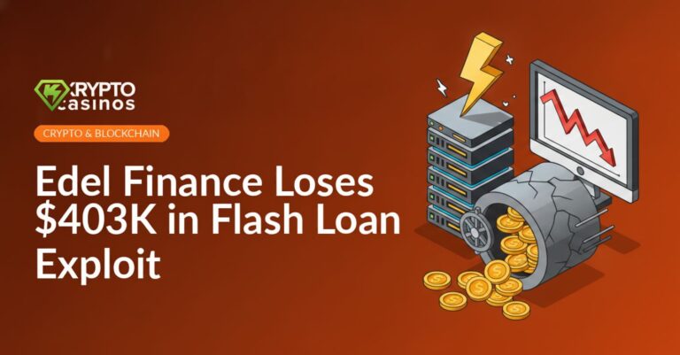 Cracked vault spilling gold coins, lightning striking a server stack, and a screen displaying a falling financial chart.