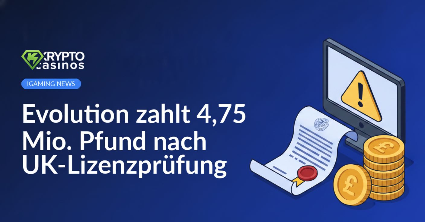 Stapel Pfundmünzen neben versiegeltem Vertrag und Computermonitor mit Warnsymbol auf blauem Hintergrund