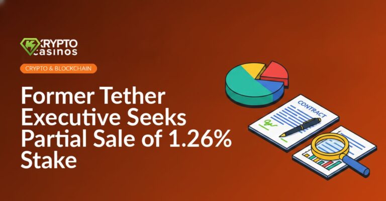 3D pie chart with a separated slice, a signed contract with a pen, and a magnifying glass over a financial report.