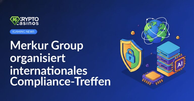 Schild mit digitalem Schloss, vernetzter Globus und Serverrack mit KI-Mikrochip auf blauem Hintergrund.