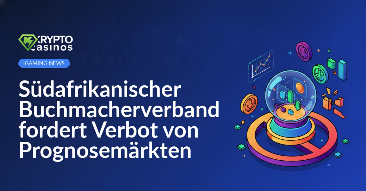 Mann hält Smartphone mit Wett-App, im Hintergrund Spieltisch mit Jetons und Karten unscharf sichtbar.