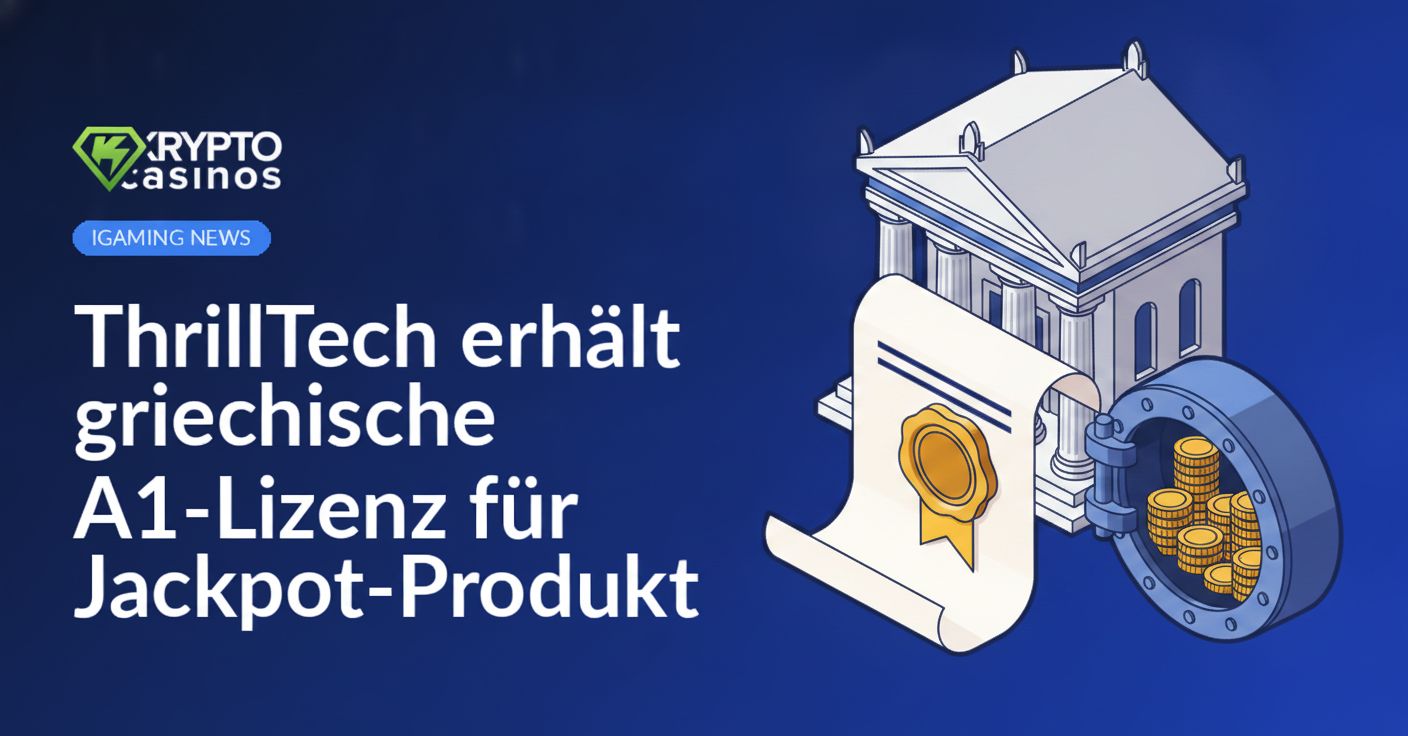 Zertifikat mit goldenem Siegel, klassisches Säulengebäude im Hintergrund, geöffneter Tresor mit goldenen Münzen innen.