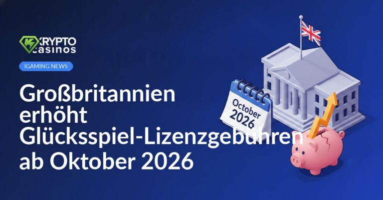 Regierungsgebäude mit UK-Flagge, Kalenderseite, zerbrochenes Sparschwein und Pfeil nach oben neben Diagramm