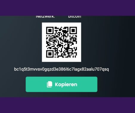 Vave DE Einzahlung QR Code kopieren