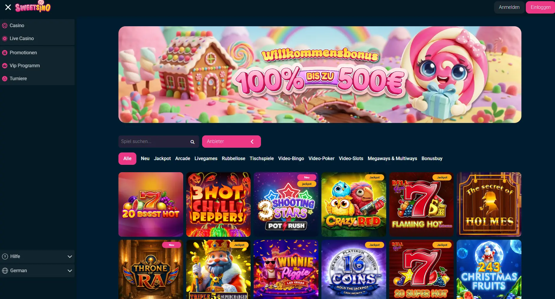 sweetsino casino test