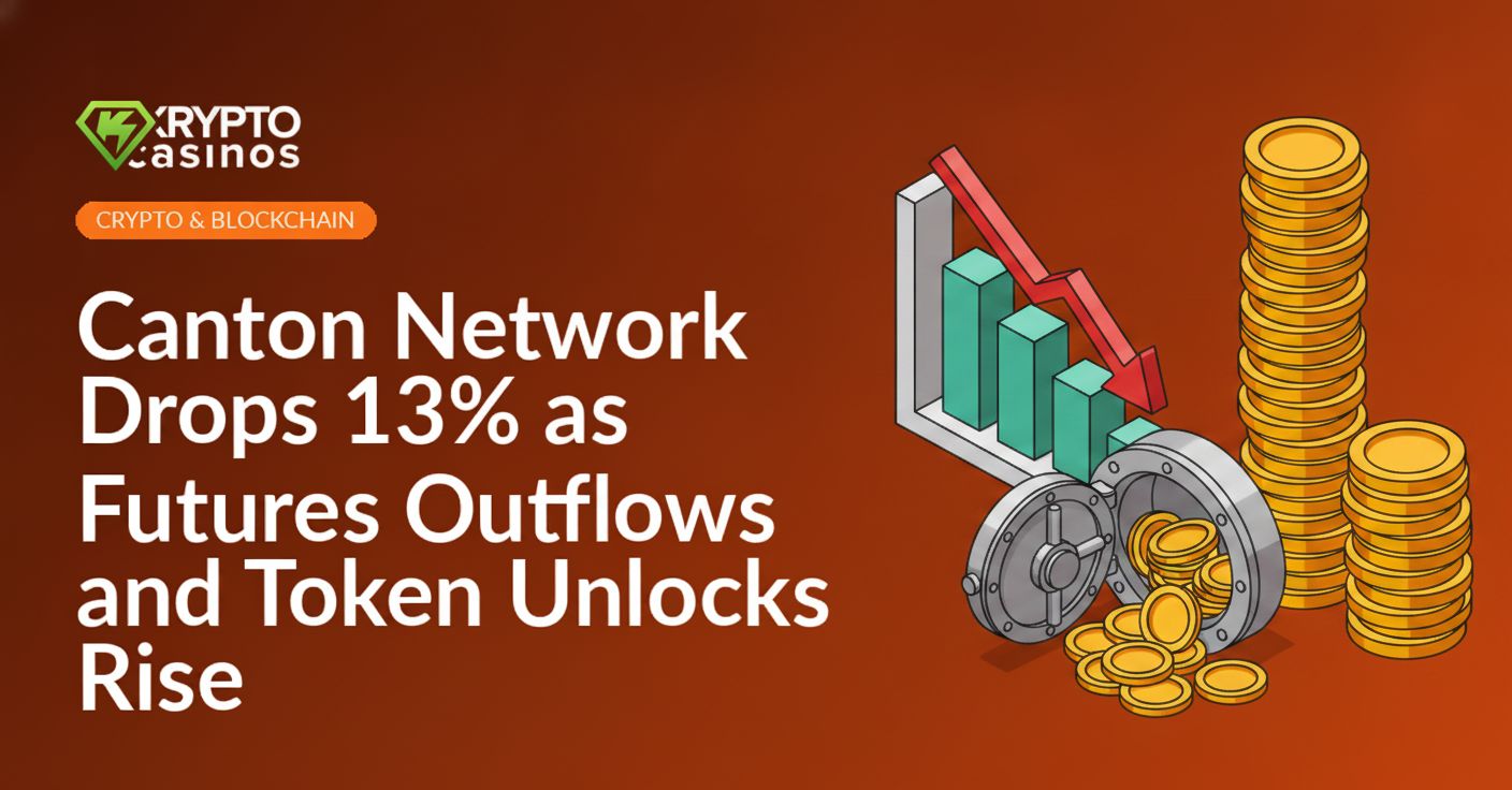 Downward red bar chart with a red arrow, an open vault spilling coins, and a large stacked coin pile on a blue background.