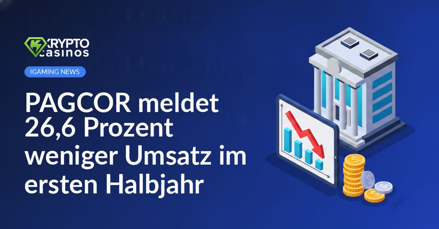 Regierungsgebäude neben Finanzbericht mit rotem Abwärtspfeil und schrumpfendem Münzstapel auf weißem Hintergrund
