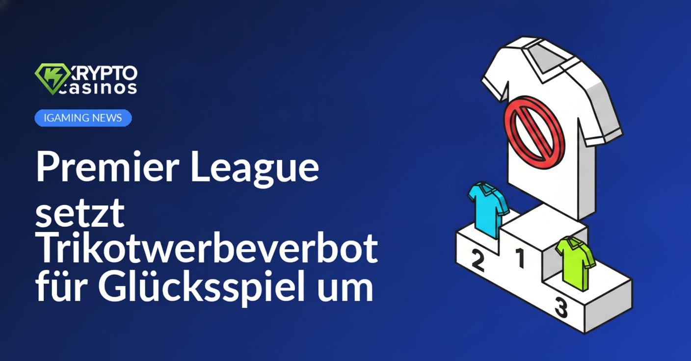Fußballtrikot mit leerer Vorderseite, rotes Verbotssymbol über der Brust, Podium mit kleinen Trikots in drei Stufen