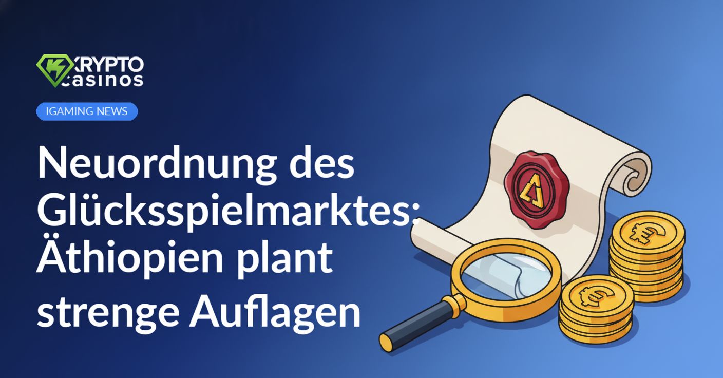 Ein Dokument mit Wachssiegel, daneben eine große Lupe und ein Stapel Goldmünzen.