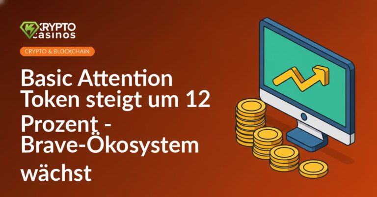 Computerbildschirm mit einem aufwärts gerichteten Diagramm und einfachen Goldmünzen.