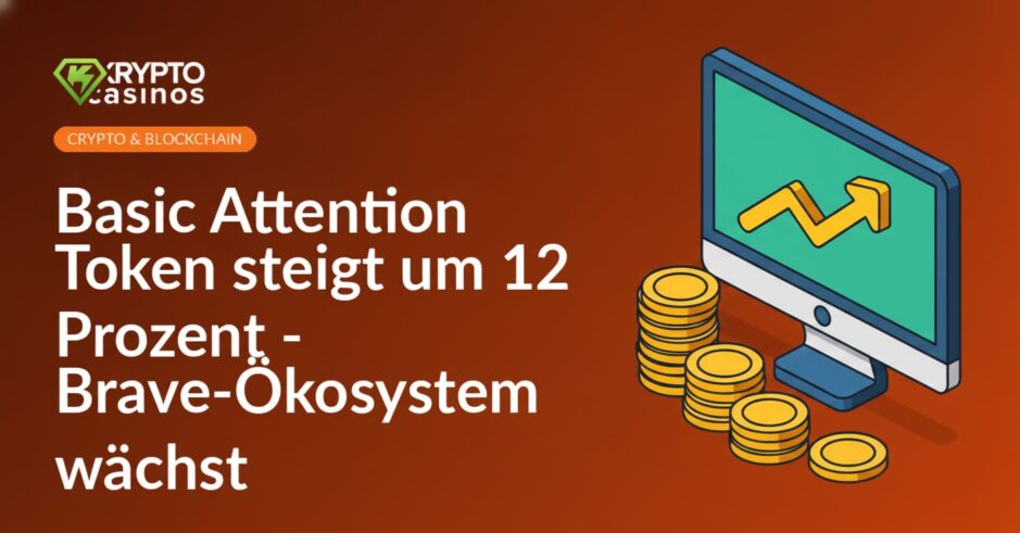 Computerbildschirm mit einem aufwärts gerichteten Diagramm und einfachen Goldmünzen.