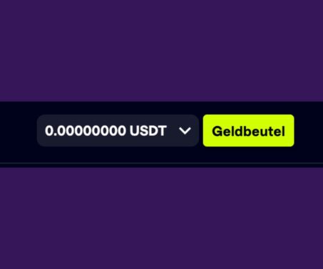 Wallet von CryptoCasino.com Schweiz, welches zur Einzahlung leitet