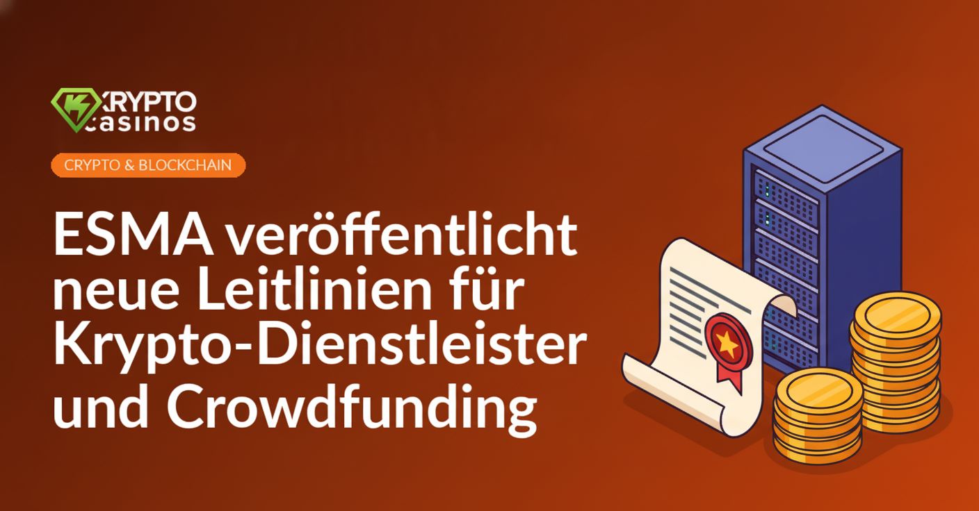 Ein Dokument mit Siegel, daneben ein Server-Rack und ein Stapel blanker Goldmünzen.