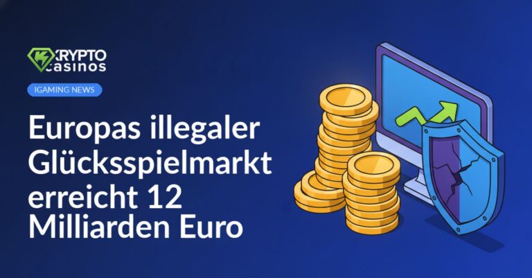 Ein Computerbildschirm, davor ein Stapel Goldmünzen und ein zerbrochener Schild.