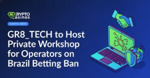 An open laptop, a globe overlaid with a shield, and a 3D handshake icon.