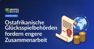 Offizielles Dokument mit Wachssiegel, daneben ein stilisierter Globus und ein Stapel Goldmünzen.