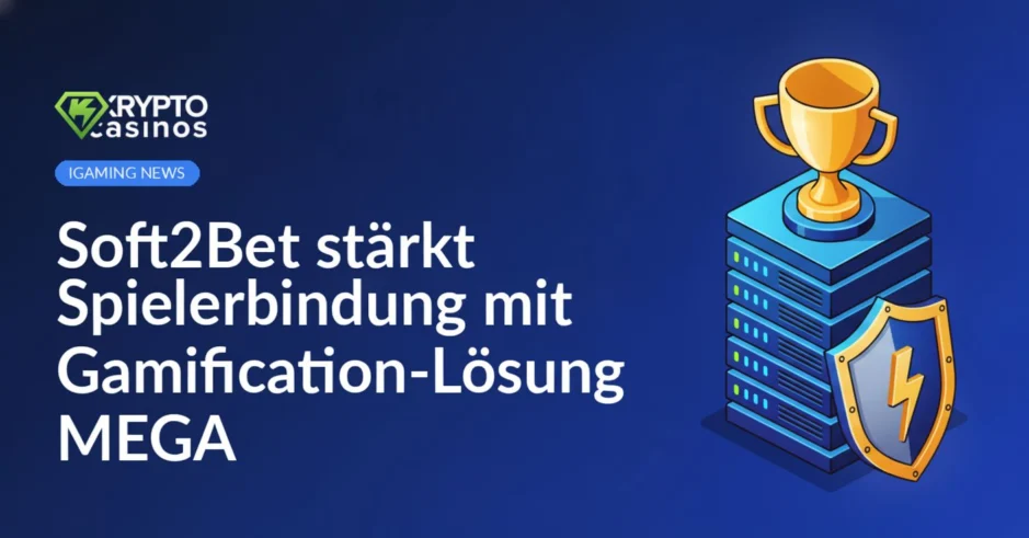 Ein Datenserver-Rack, ein goldener Pokal und ein metallener Schild.
